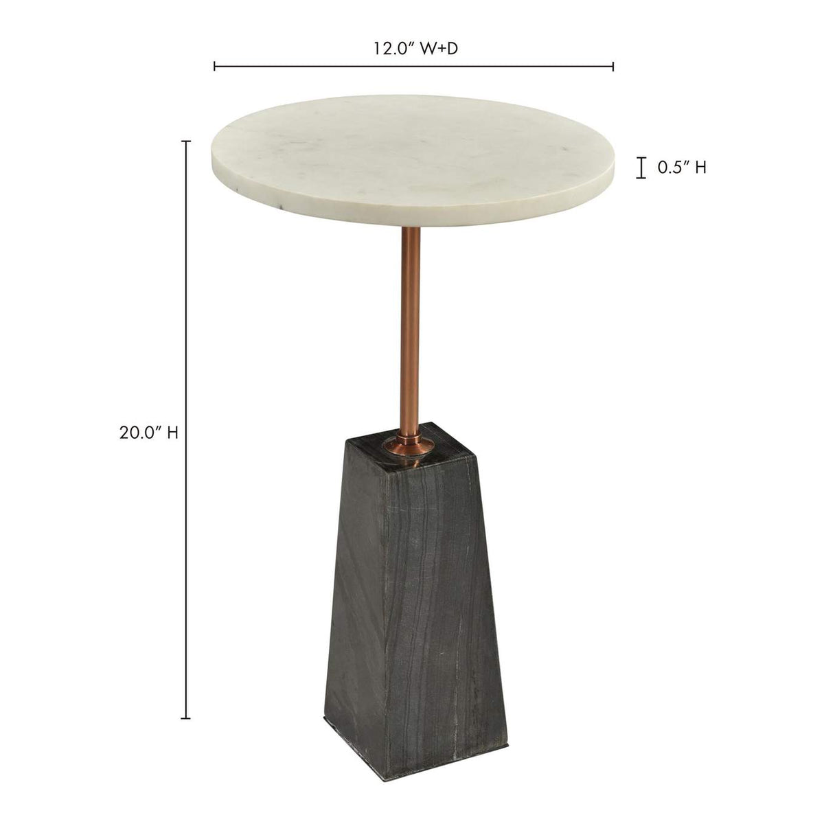 GZ-1021-18-0 Dawn Accent Table White