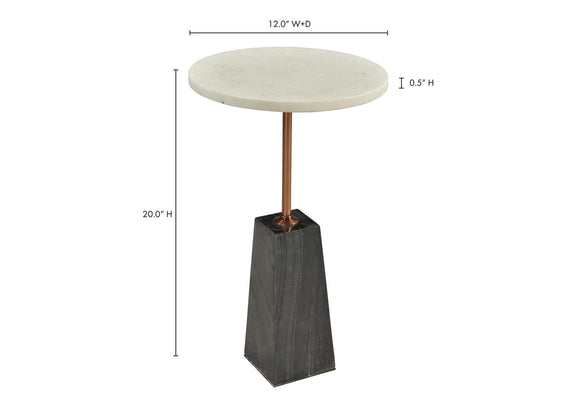 GZ-1021-18-0 Dawn Accent Table White