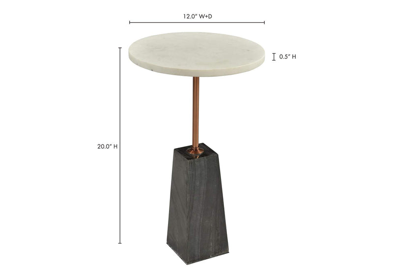 GZ-1021-18-0 Dawn Accent Table White