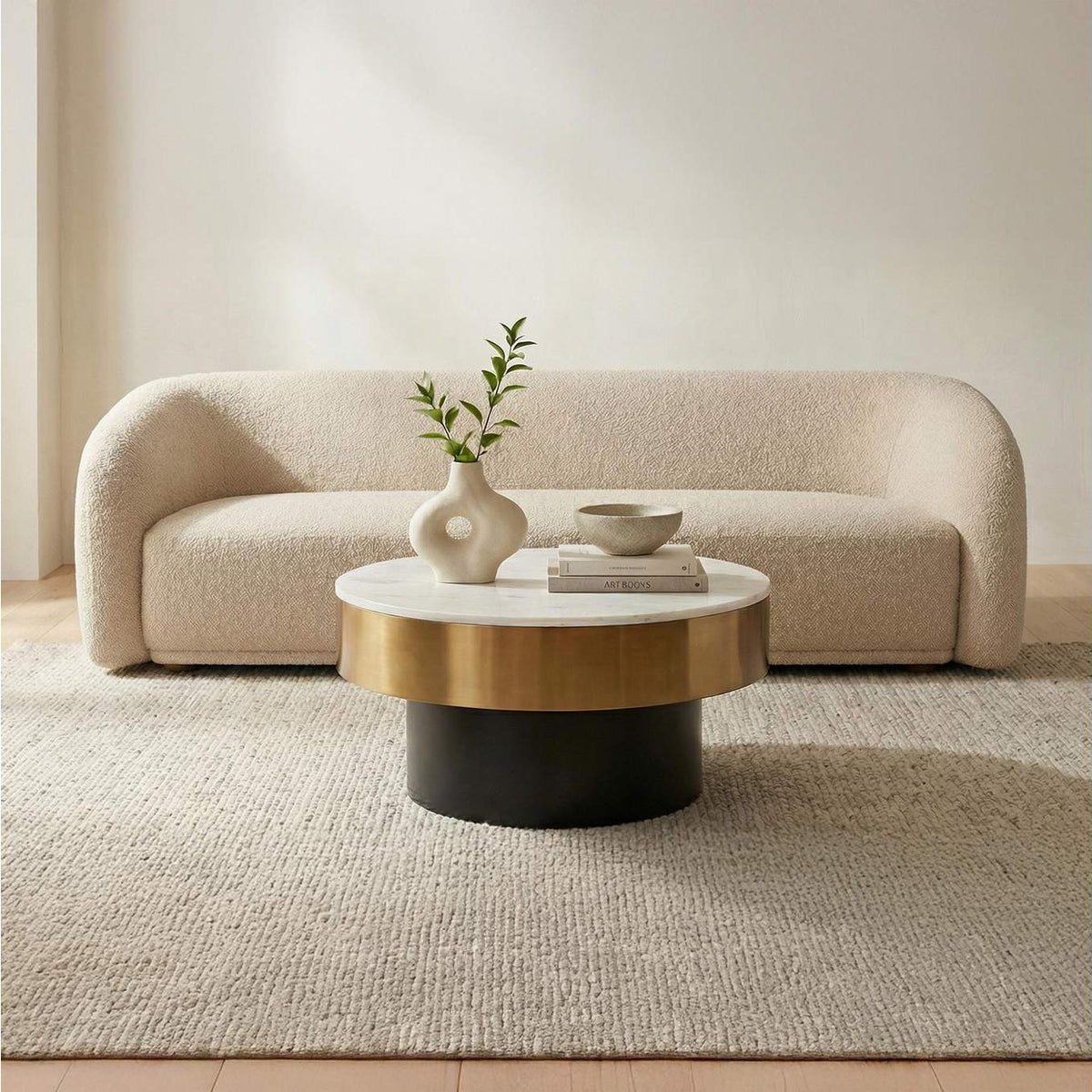 GZ-1022-18-0 Dado Coffee Table White