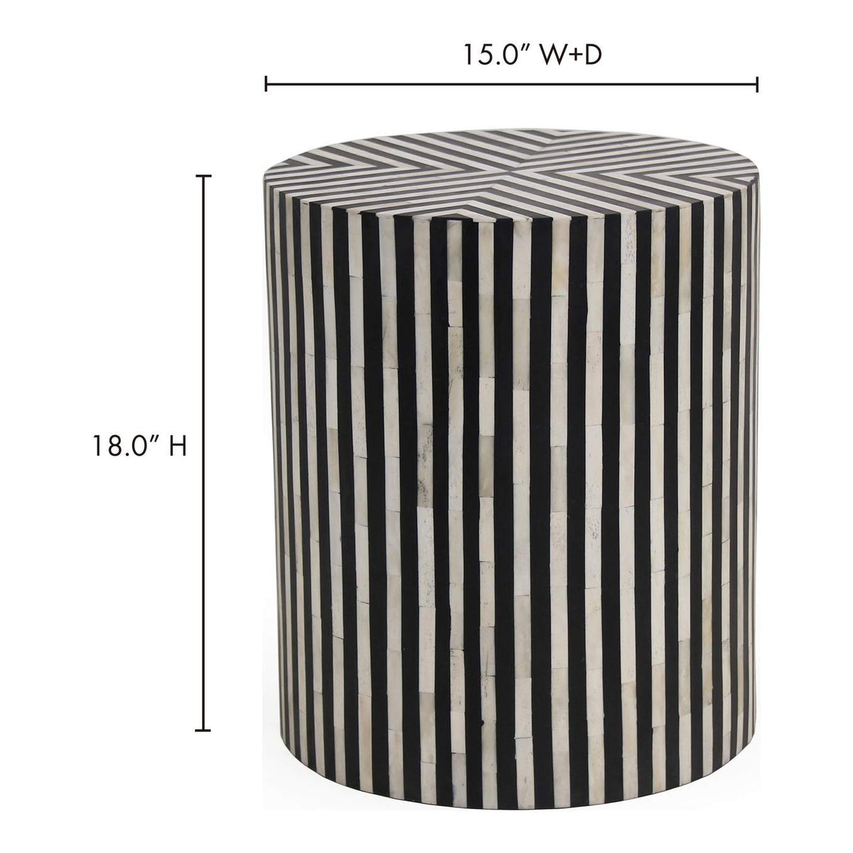 GZ-1126-02 Chameau Side Table Black