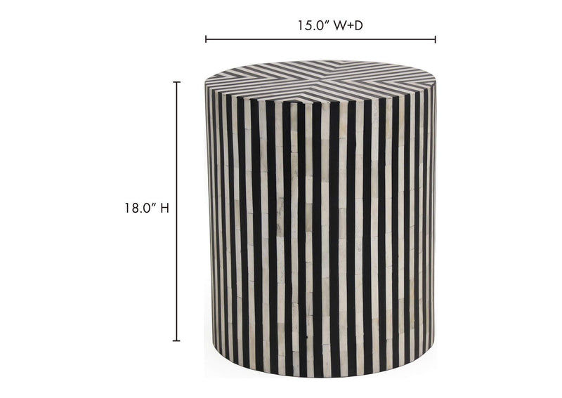 GZ-1126-02 Chameau Side Table Black