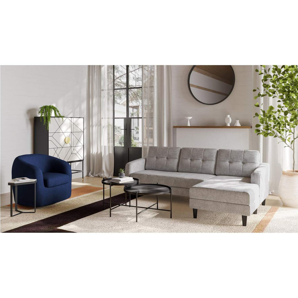 GZ-1136-37-0 Shaws Cabinet Cream and Black
