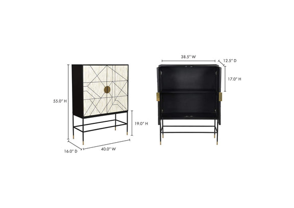 GZ-1136-37-0 Shaws Cabinet Cream and Black