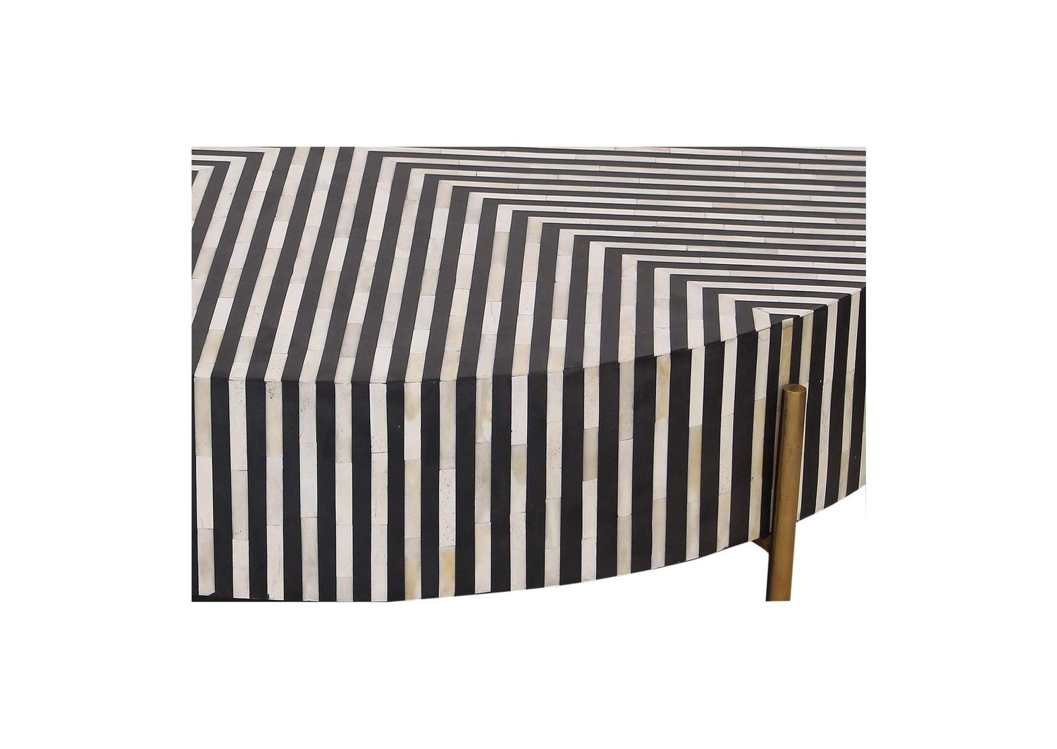 GZ-1139-37 Chameau Medium Coffee Table Black and White