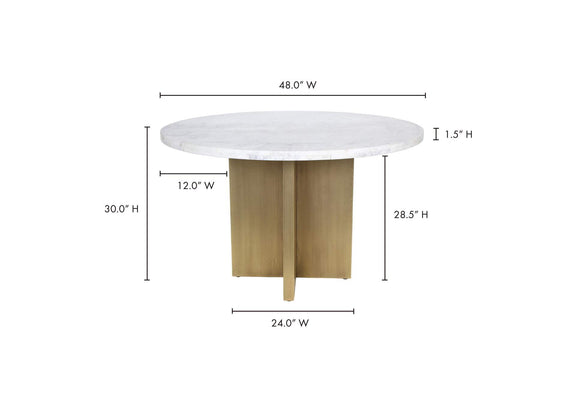 GZ-1144-18-0 Graze Dining Table White