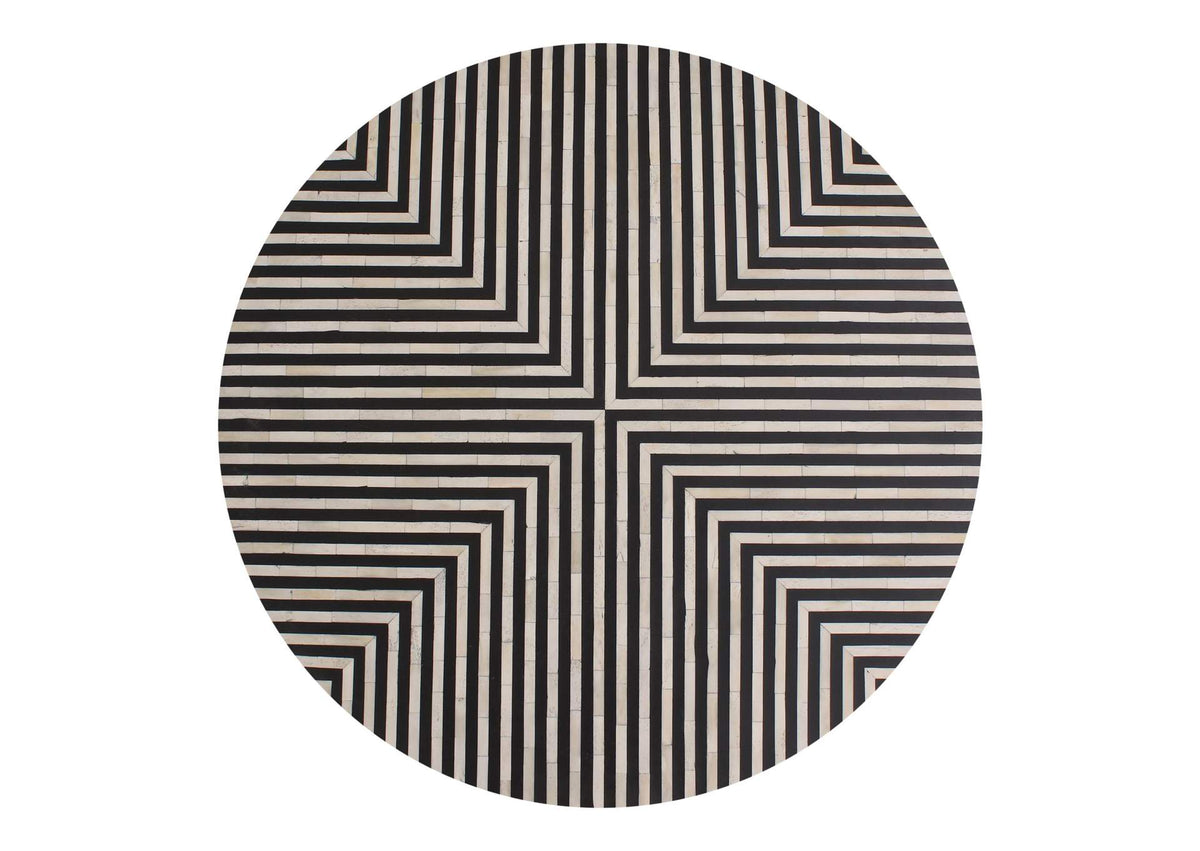 GZ-1147-37 Chameau Small Coffee Table Black and White
