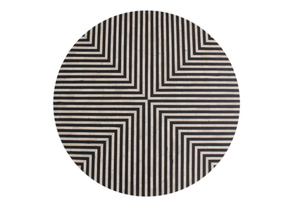 GZ-1147-37 Chameau Small Coffee Table Black and White