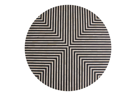 GZ-1147-37 Chameau Small Coffee Table Black and White