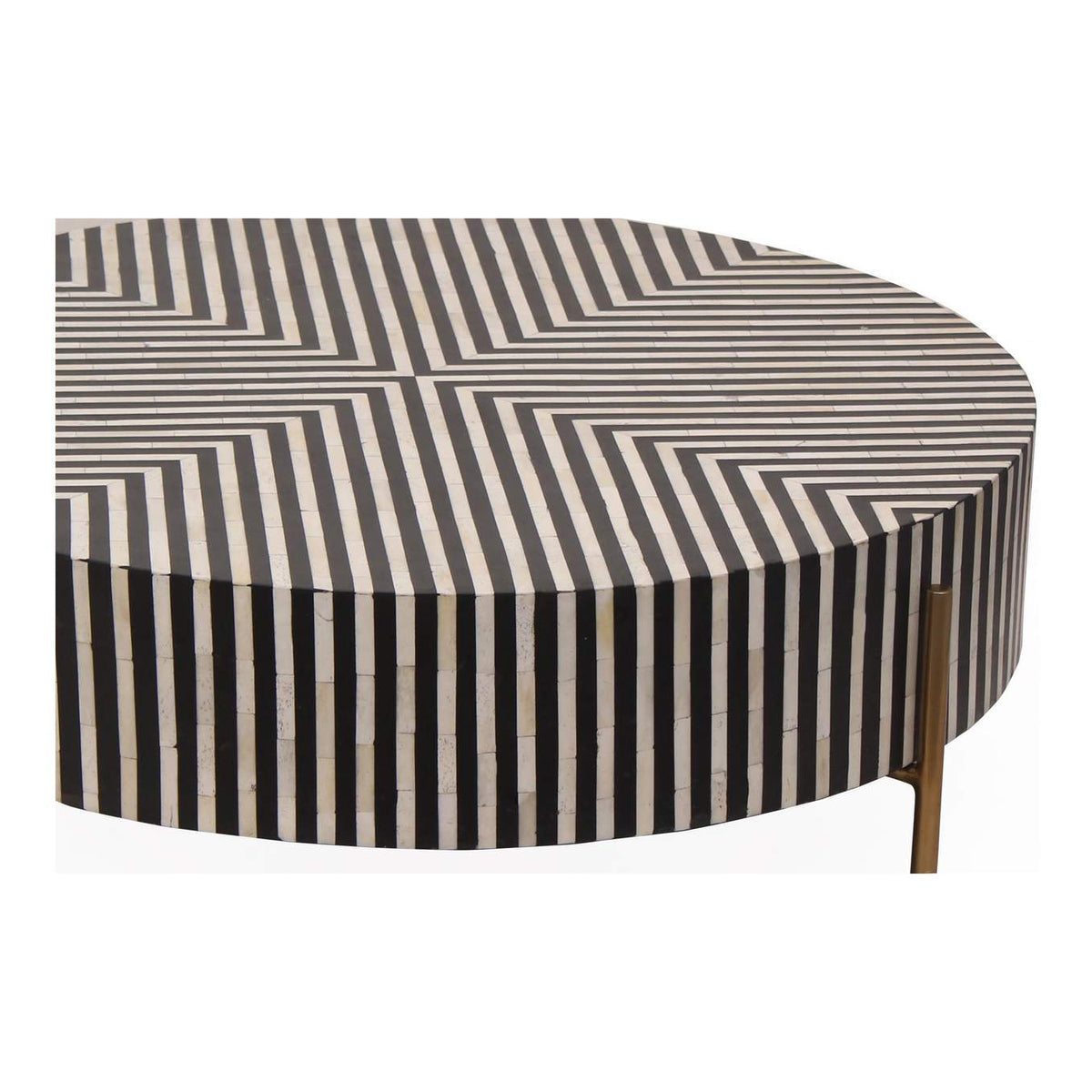 GZ-1147-37 Chameau Small Coffee Table Black and White