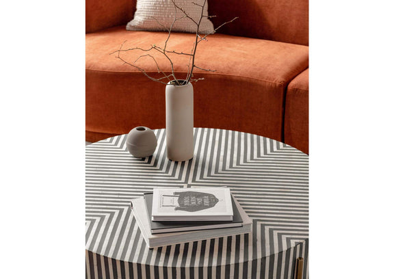 GZ-1147-37 Chameau Small Coffee Table Black and White