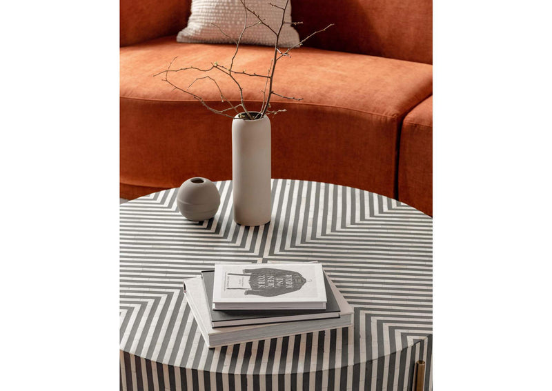 GZ-1147-37 Chameau Small Coffee Table Black and White