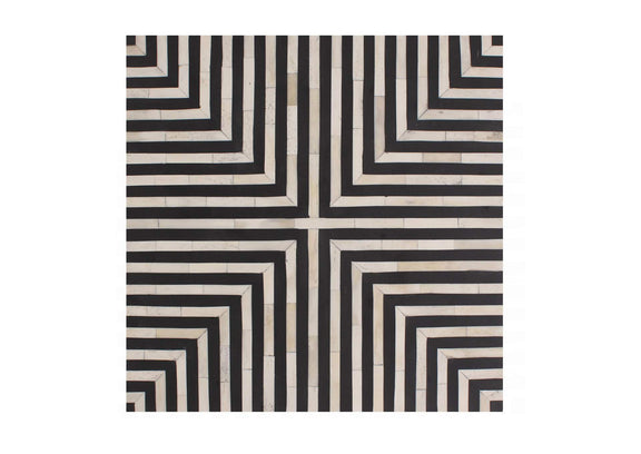 GZ-1149-37 Terning Side Table Black and White