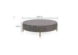 GZ-1151-37 Chameau Large Coffee Table Black and White