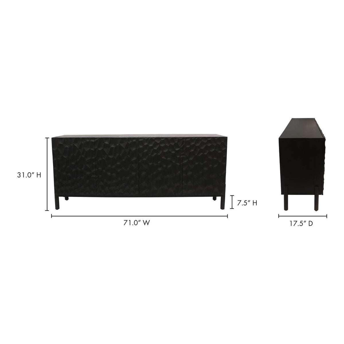 GZ-1152-02 Misaki Sideboard Black