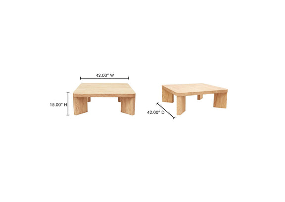 GZ-1155-21-0 Oregon Square Coffee Table Blonde