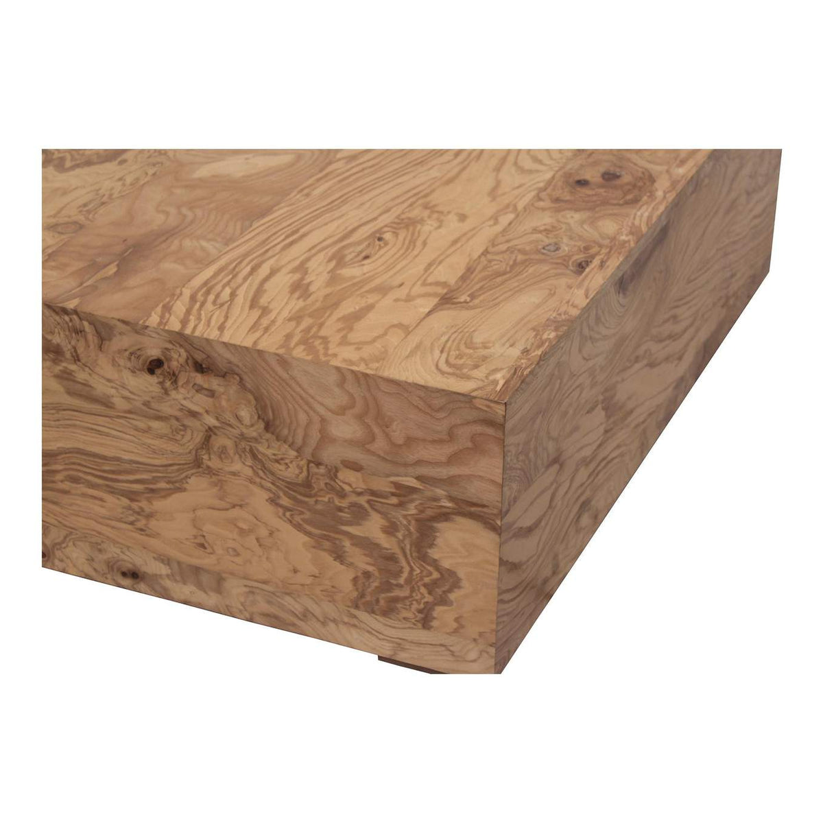 GZ-1158-03 Nash Coffee Table Honey Brown Burl