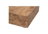 GZ-1158-03 Nash Coffee Table Honey Brown Burl