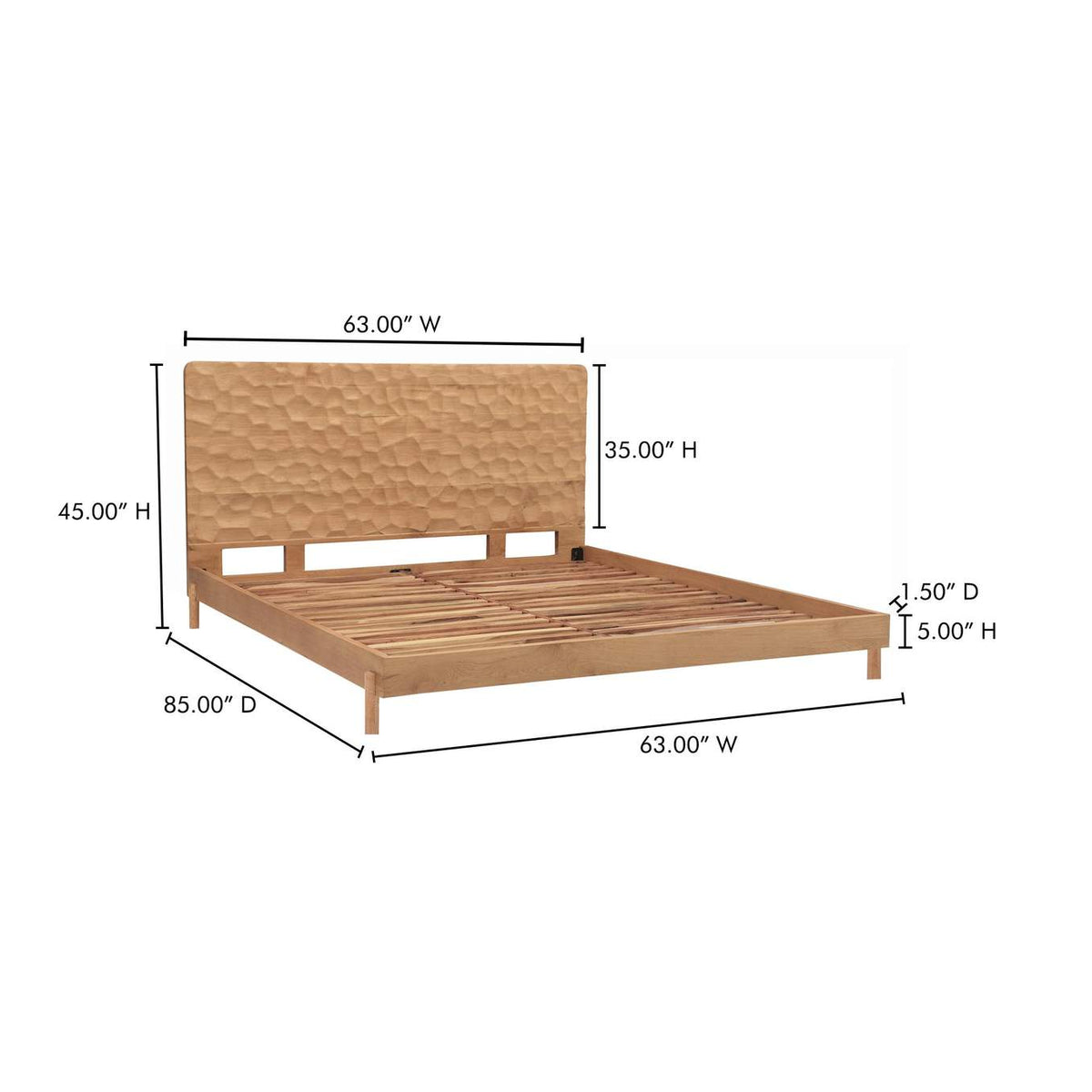 GZ-1160-24-0 Misaki Queen Bed Natural