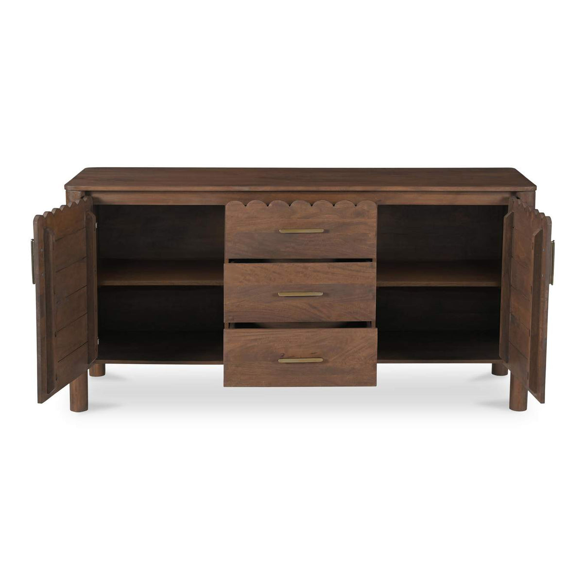 GZ-1164-03 Wiley 3 Drawer Sideboard Vintage Brown