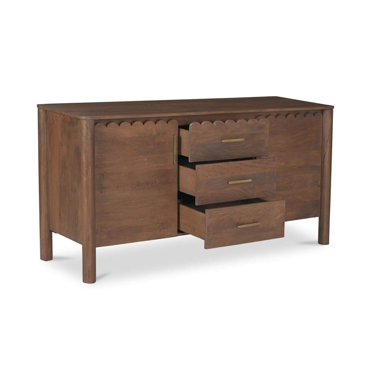 GZ-1164-03 Wiley 3 Drawer Sideboard Vintage Brown