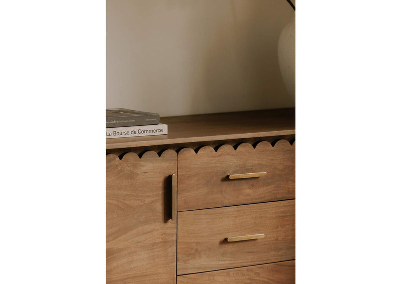 GZ-1164-03 Wiley 3 Drawer Sideboard Vintage Brown