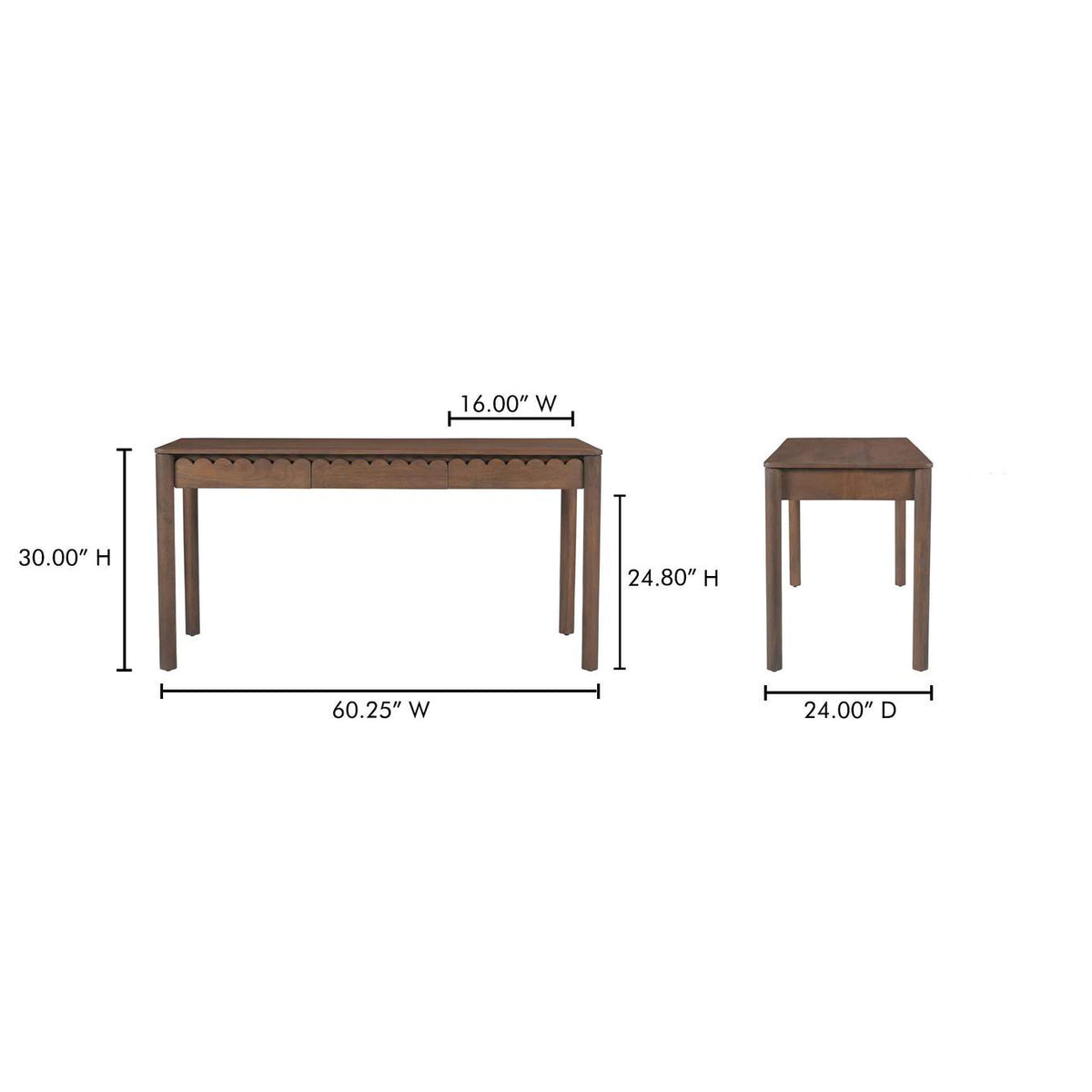 GZ-1169-03 Wiley Desk Vintage Brown