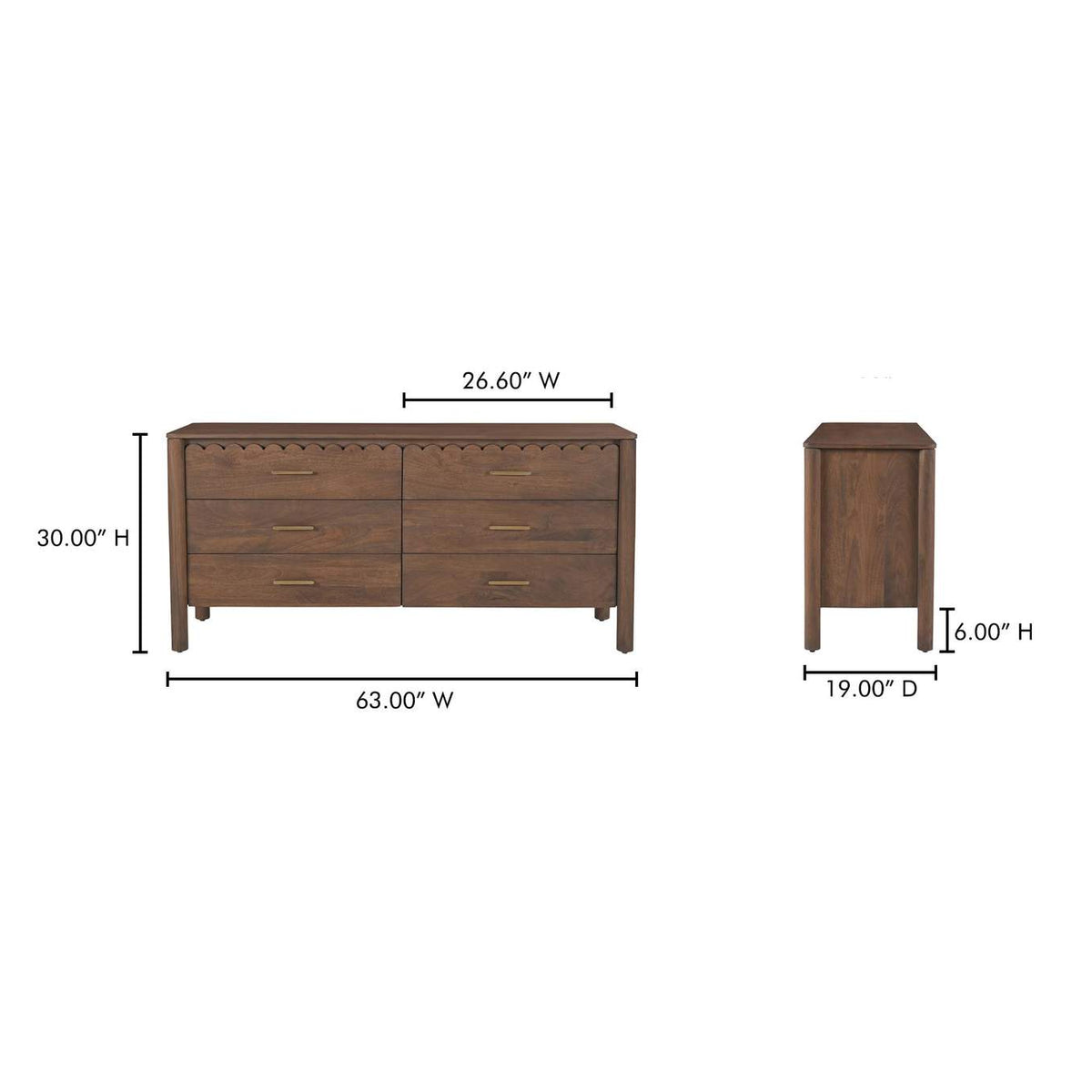 GZ-1170-03 Wiley Dresser Vintage Brown