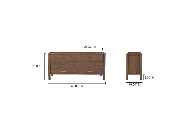 GZ-1170-03 Wiley Dresser Vintage Brown