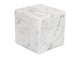 GZ-1172-18 Cora Cube Tabletop Accent Banswara Purple White Marble
