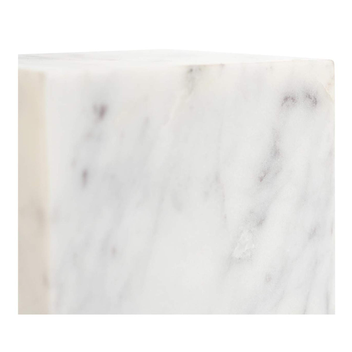 GZ-1172-18 Cora Cube Tabletop Accent Banswara Purple White Marble