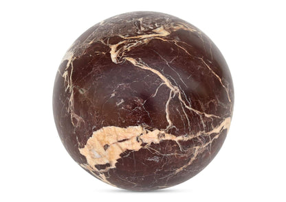 GZ-1173-22 Odessa Sphere Tabletop Accent Red Levanto Marble