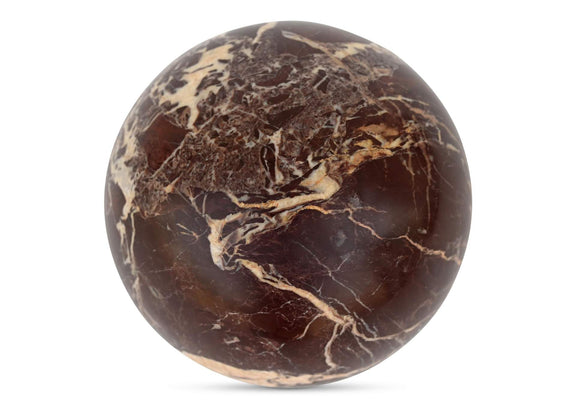 GZ-1173-22 Odessa Sphere Tabletop Accent Red Levanto Marble
