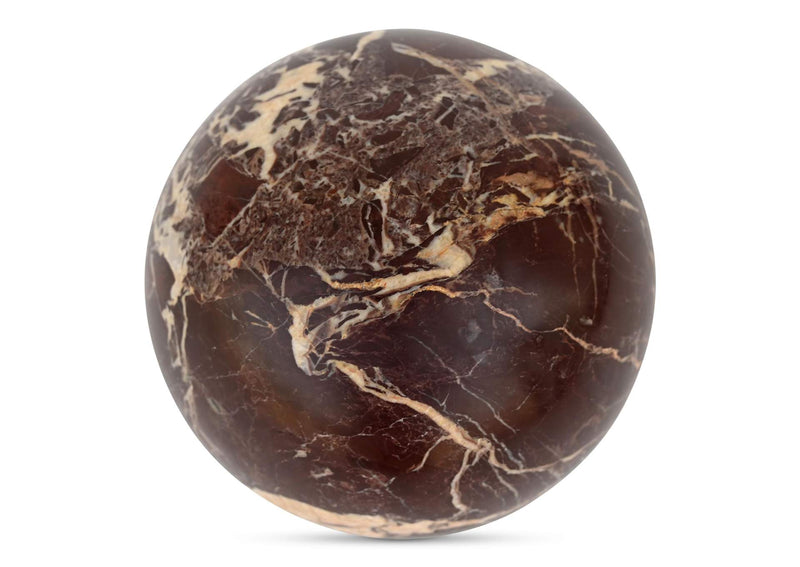 GZ-1173-22 Odessa Sphere Tabletop Accent Red Levanto Marble