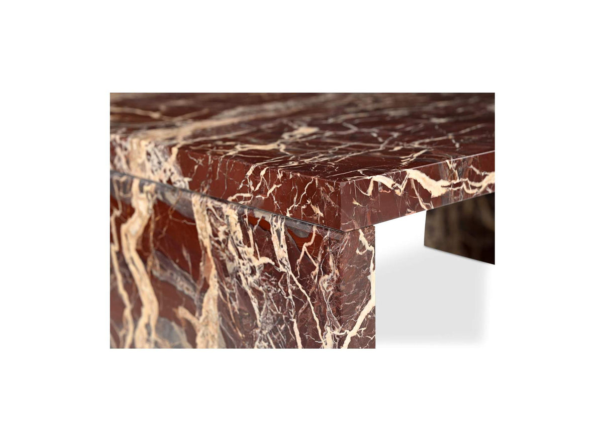 GZ-1182-06-0 Rosa Coffee Table Rosso Levanto Marble