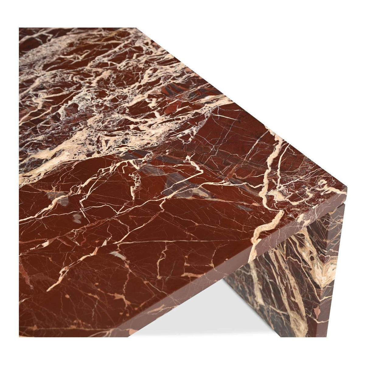 GZ-1182-06-0 Rosa Coffee Table Rosso Levanto Marble