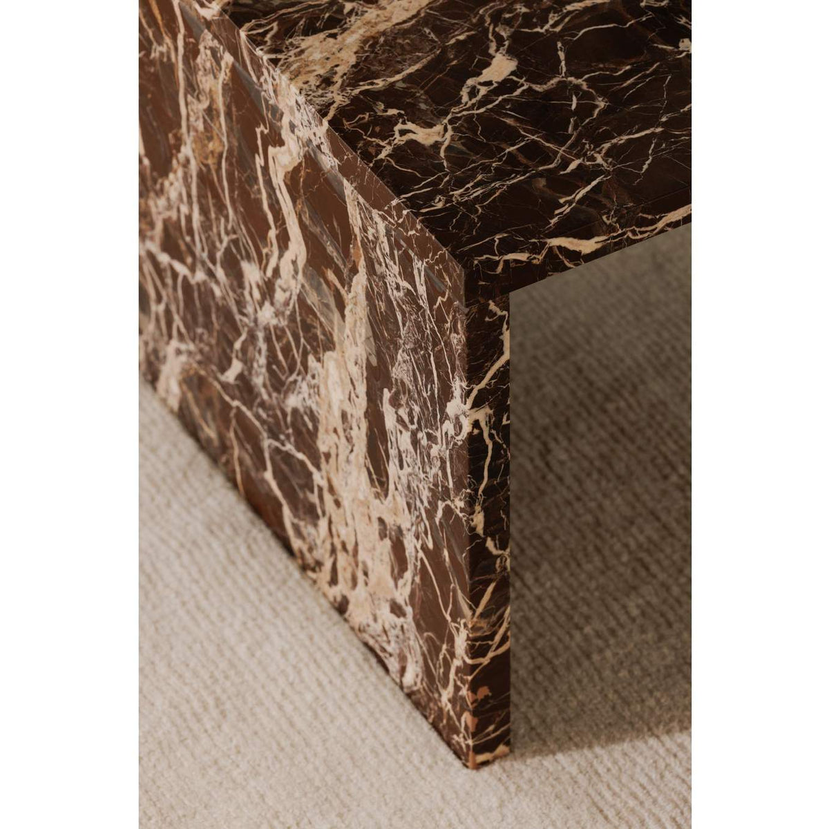 GZ-1182-06-0 Rosa Coffee Table Rosso Levanto Marble
