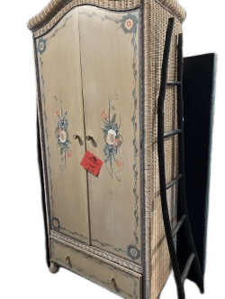 Whicker Painted Cabinet