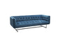 Hollywood Tufted Sofa in Royal Blue Velvet with Metal Leg by Diamond Sofa