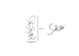 HW-1072-30 Scroll One Wall Décor Antique Silver