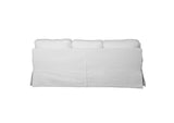 SU-117678-423080 Sunset Trading Horizon Slipcovered Sleeper Sofa with Reversible Chaise | Warm Whiteÿ