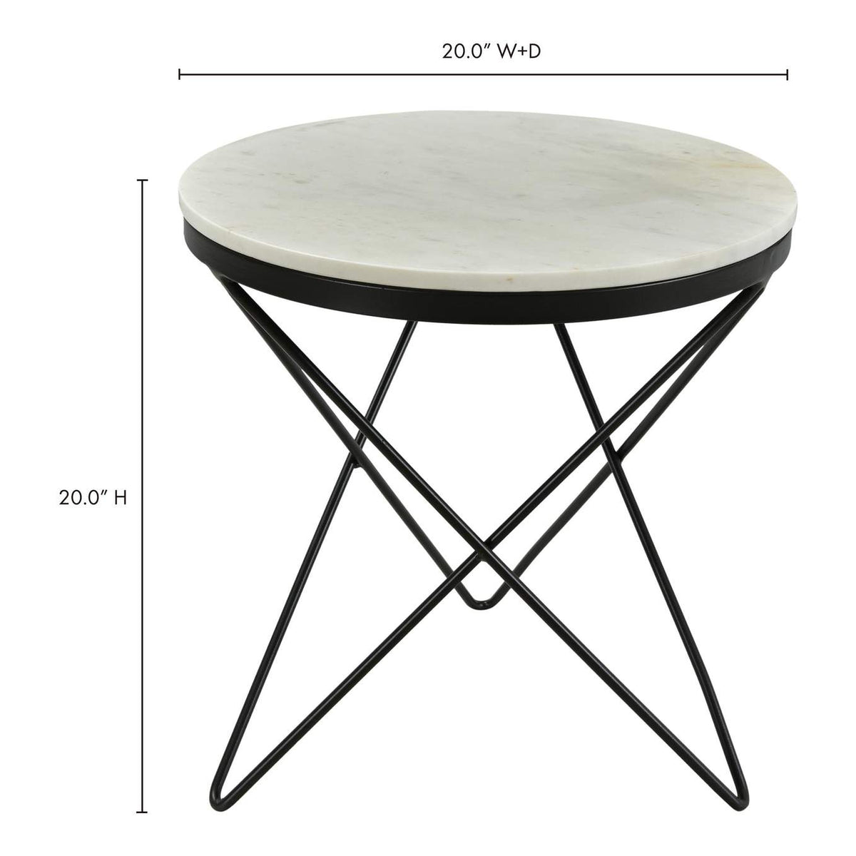 IK-1001-02 Haley Side Table Black