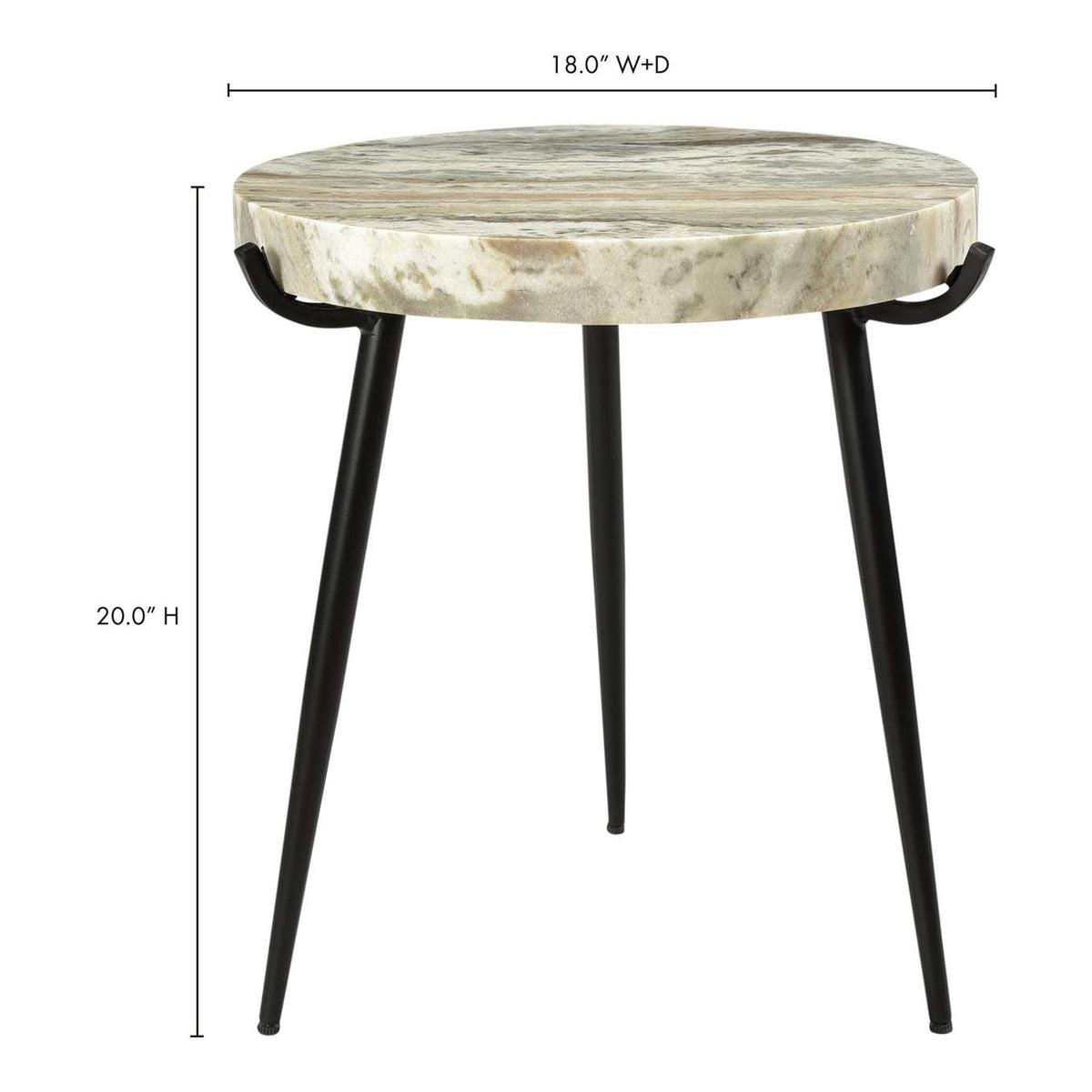 IK-1008-21 Brinley Accent Table Marble