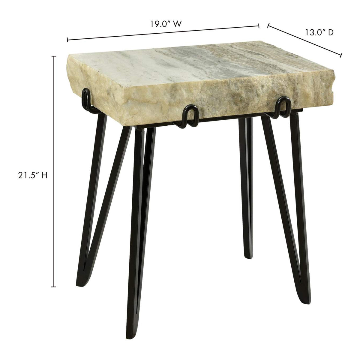 IK-1011-21 Alpert Accent Table Light Brown