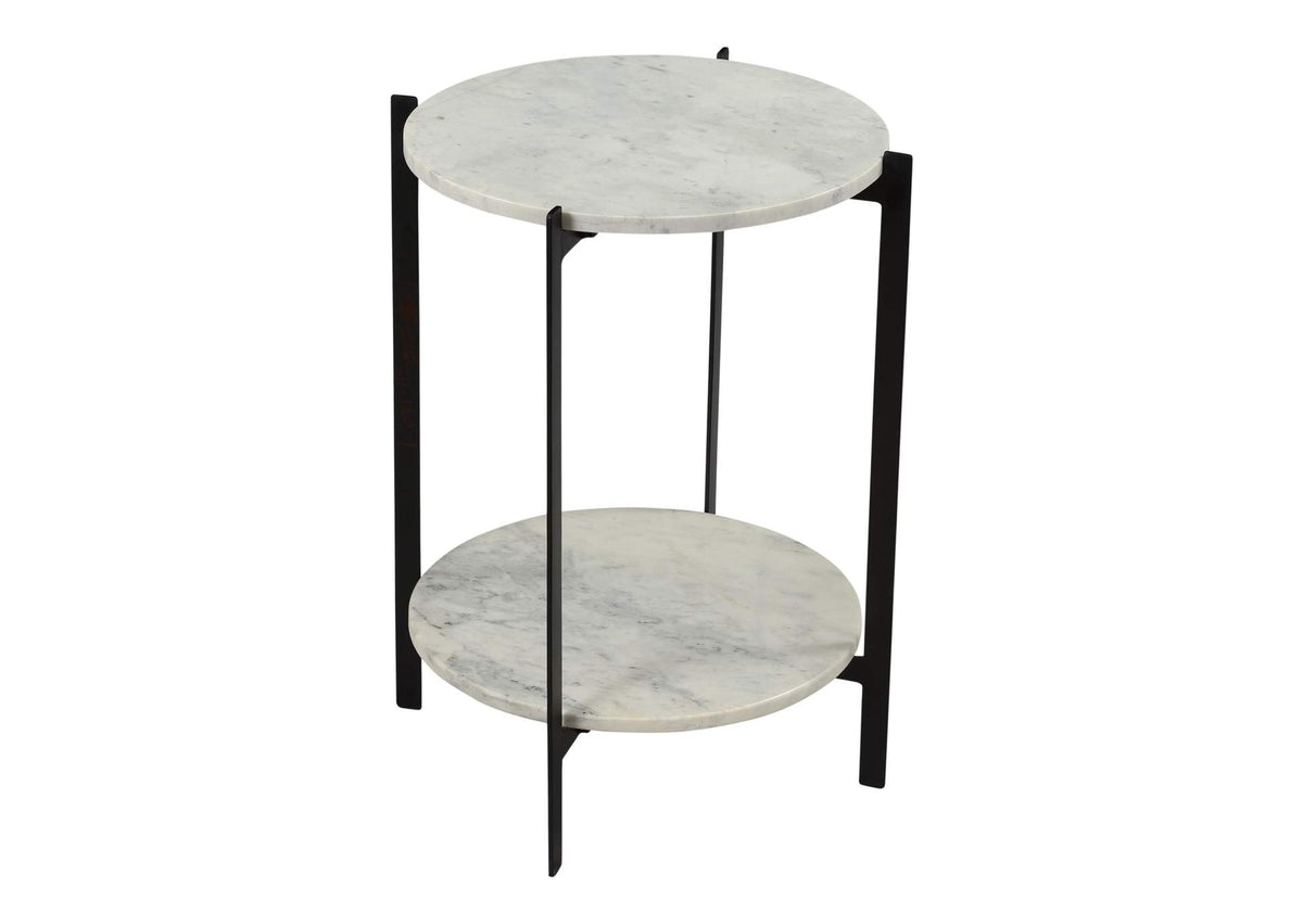 IK-1018-18 Melanie Accent Table White