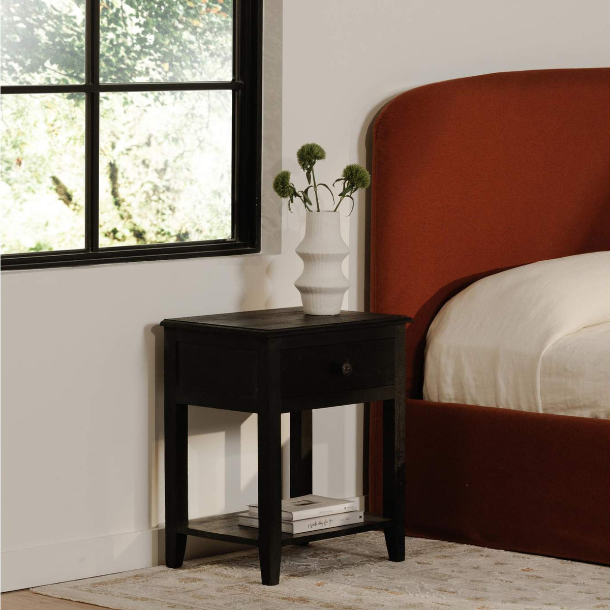 IK-1037-02 Corrine Nightstand Antique Black