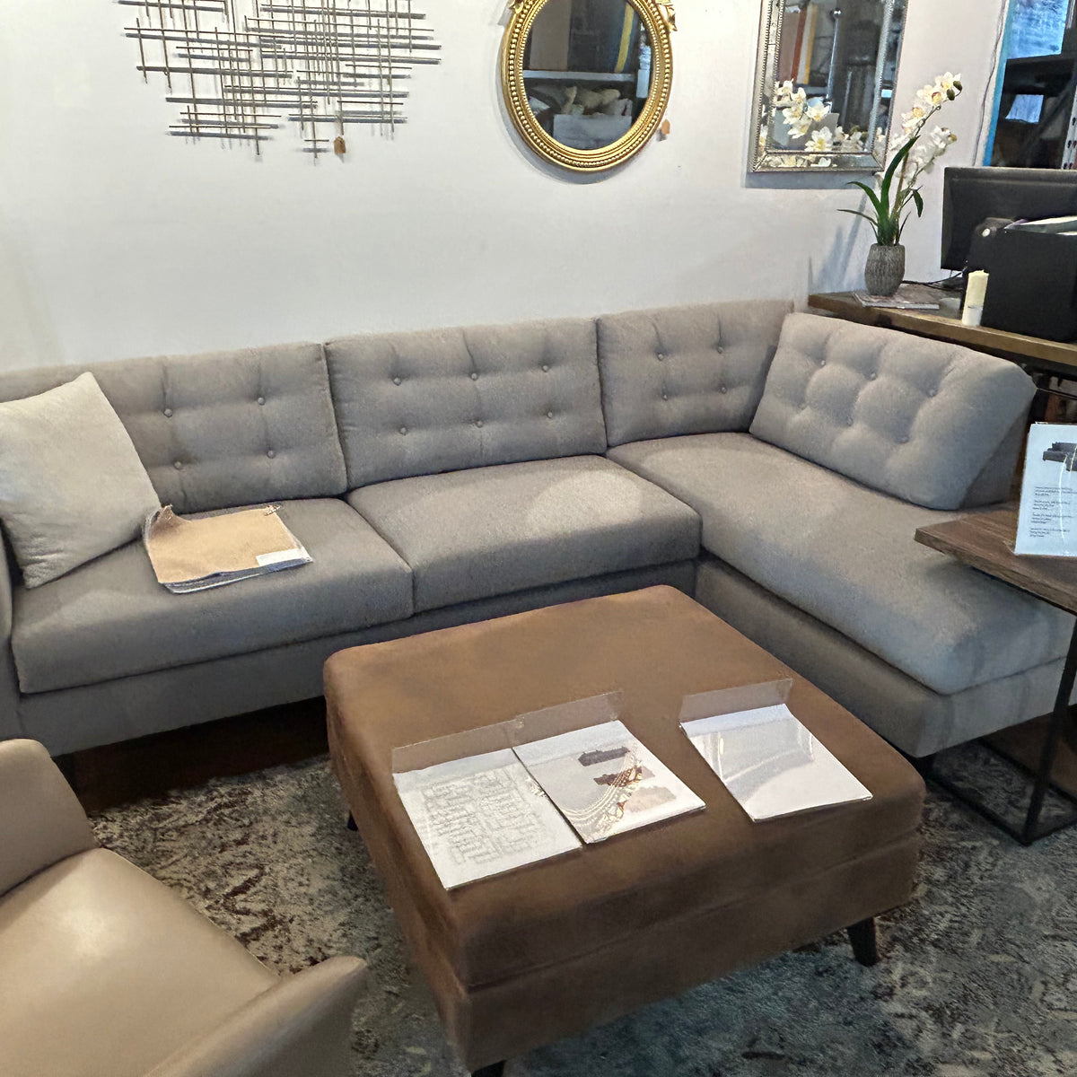 Talmadge Sofa/Chaise Flores Design