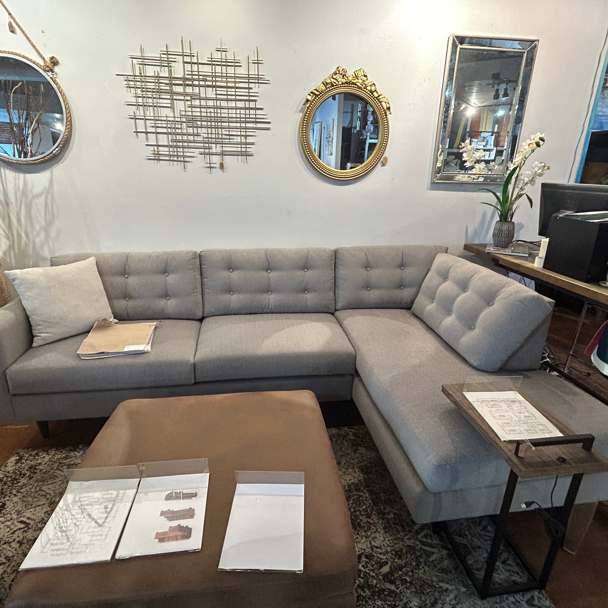 Talmadge Sofa/Chaise Flores Design