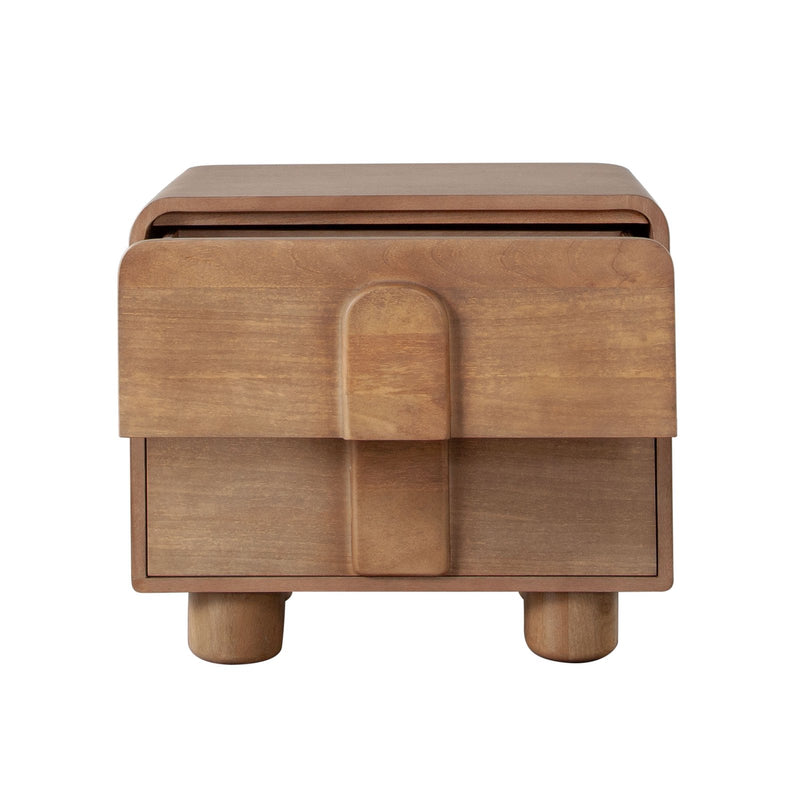 Indigo Solid Wood 2-Drawer Night Stand/End Table