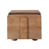 Indigo Solid Wood 2-Drawer Night Stand/End Table